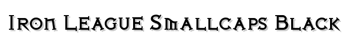 Iron League smallcaps Black font